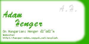 adam henger business card